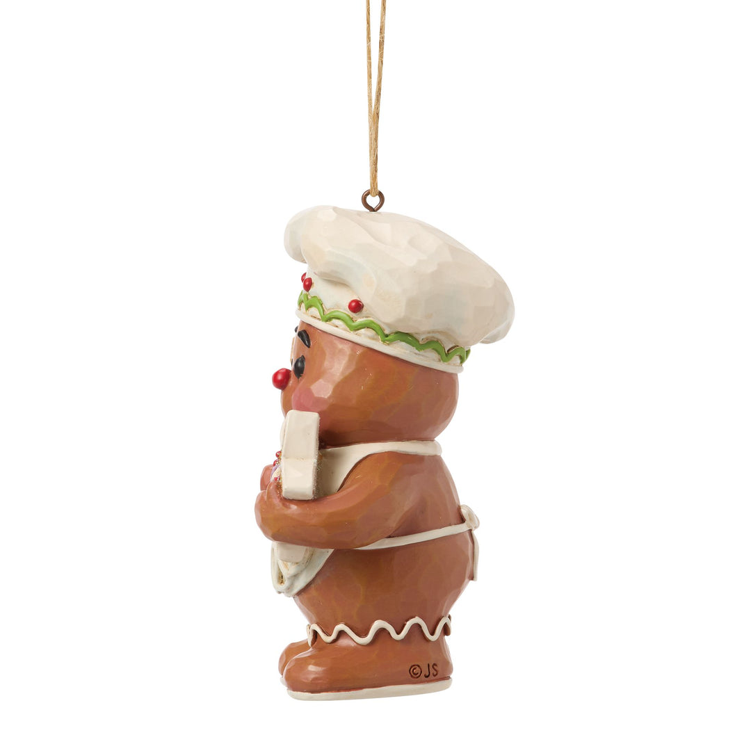 Gingerbread Jolly Character with Cookies Hanging Ornament
