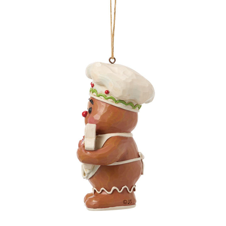 Gingerbread Jolly Character with Cookies Hanging Ornament
