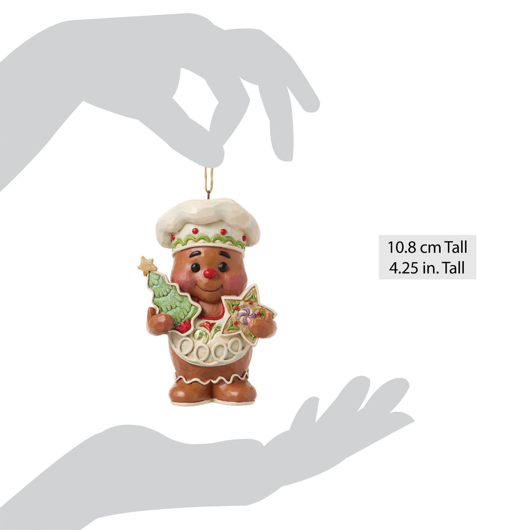 Gingerbread Jolly Character with Cookies Hanging Ornament