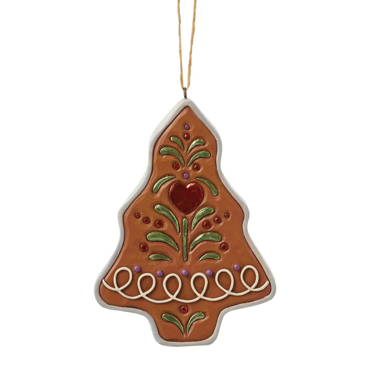 Gingerbread Cookie Cutter Santa Hanging Ornament