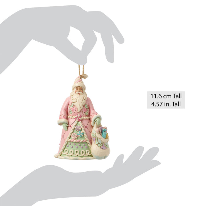 Sweets Santa with a Bag of Candy Hanging Ornament