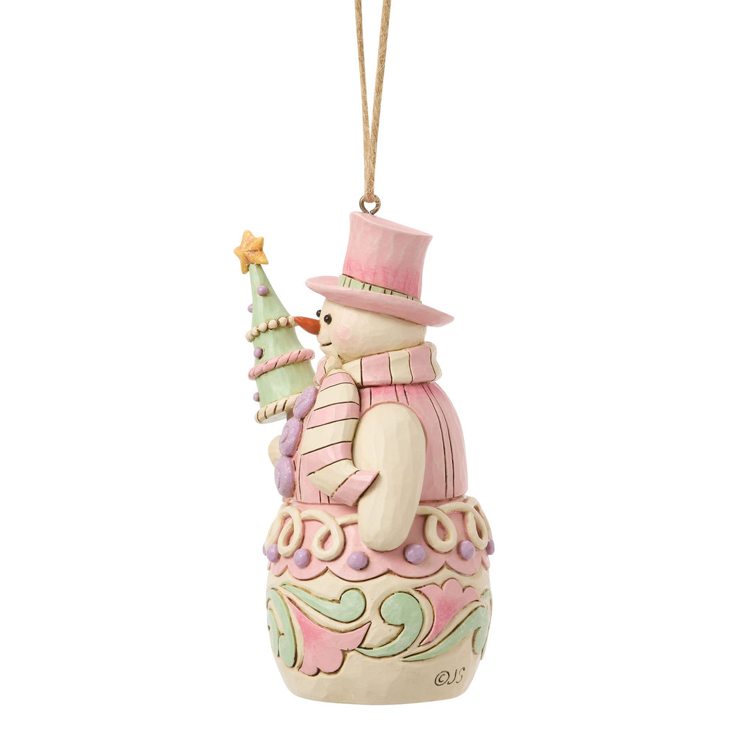 Sweets Snowman with Tree Hanging Ornament