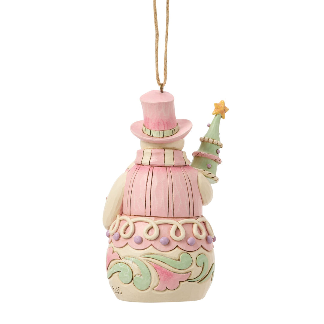 Sweets Snowman with Tree Hanging Ornament