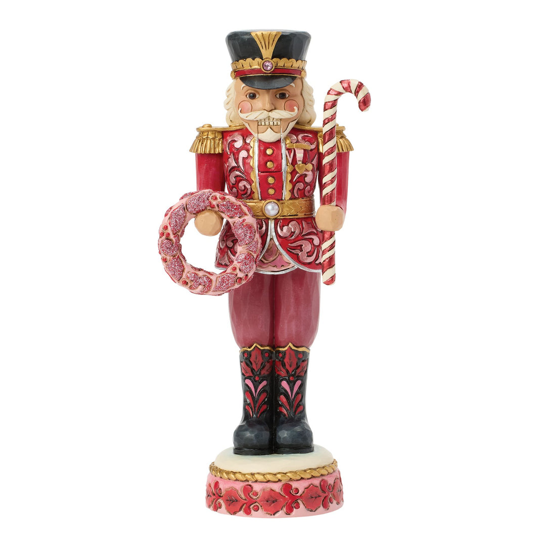 Red & Pink Toy Soldier Nutcracker