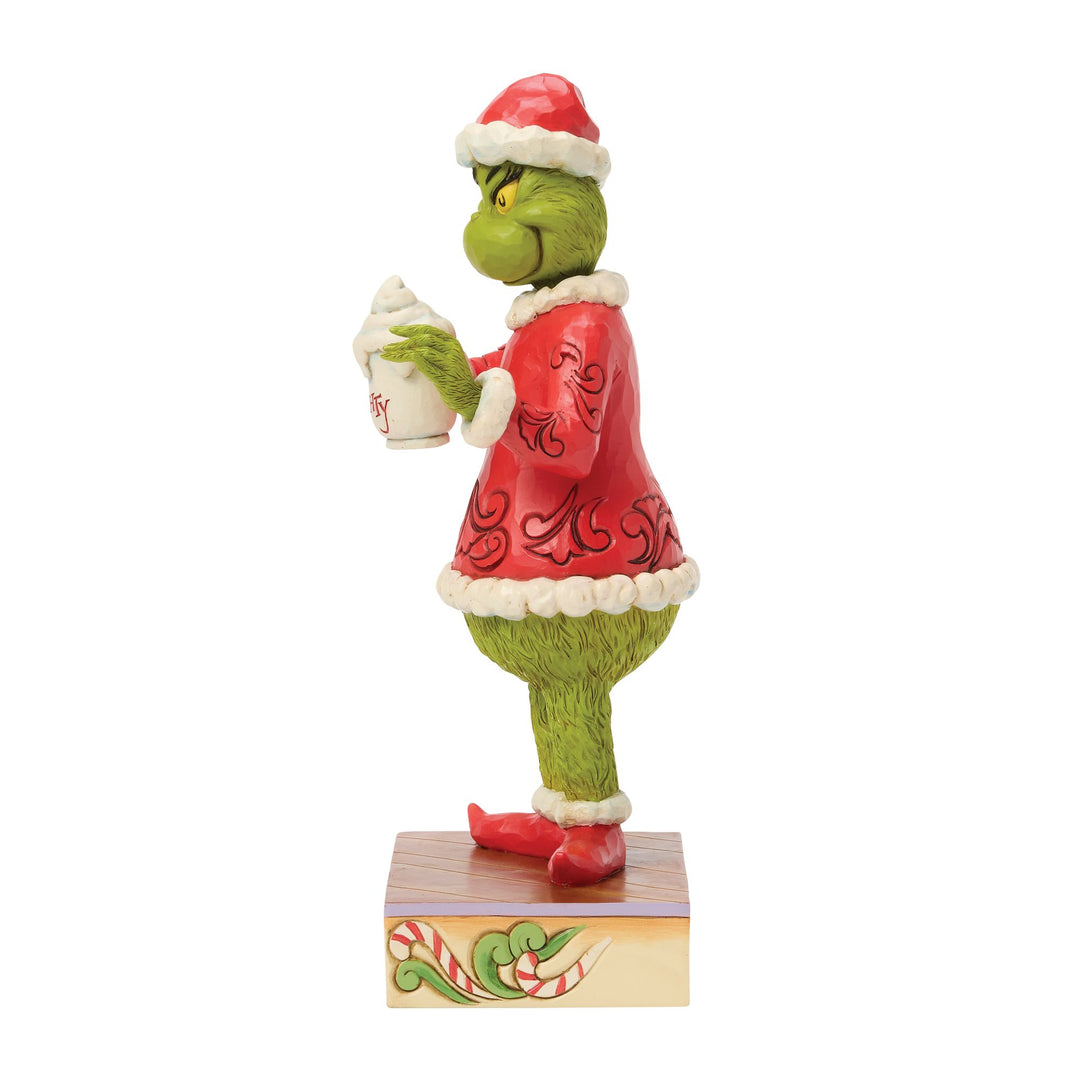 Grinch with Hot Chocolate Mug Figurine