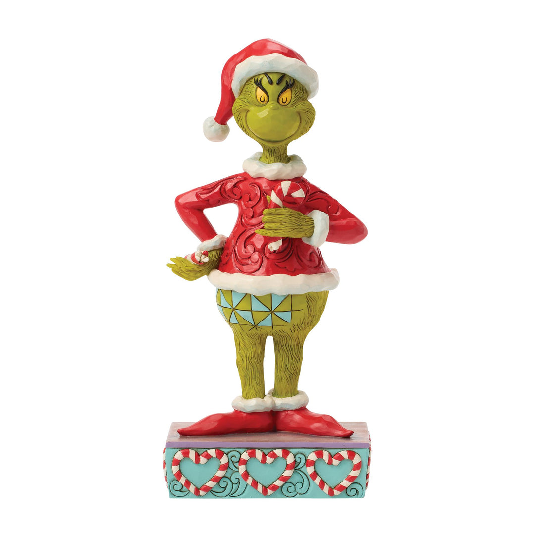 The Grinch with Broken Candy Cane Figurine