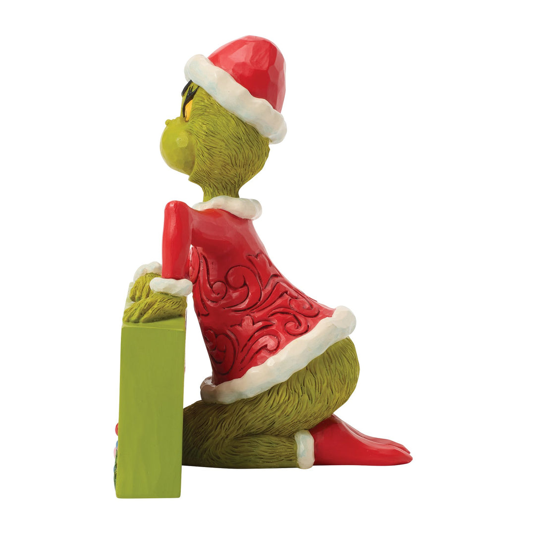 The Grinch with Rotating Sign Figurine