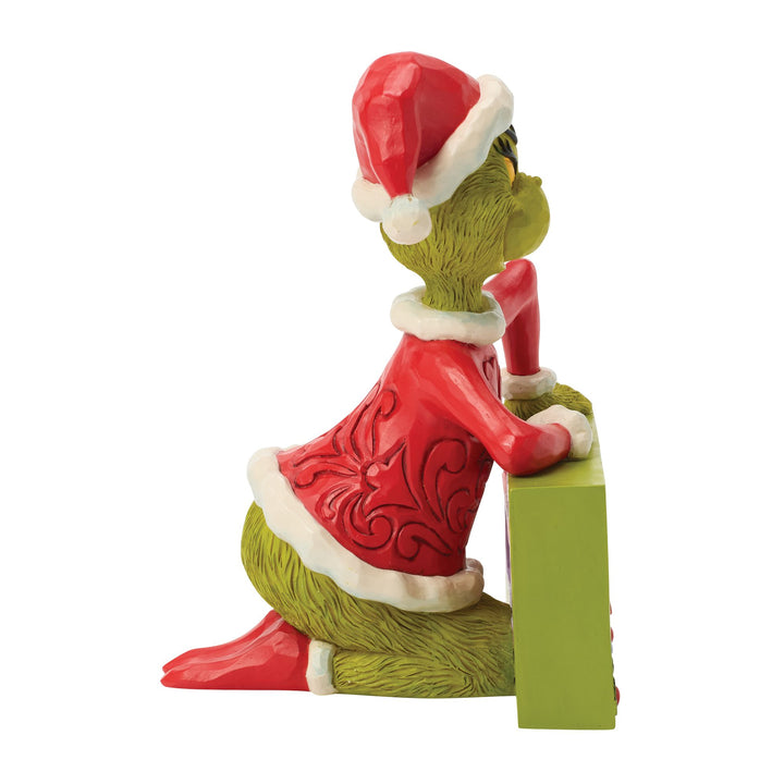 The Grinch with Rotating Sign Figurine