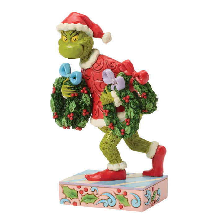 The Grinch Stealing Wreaths Figurine