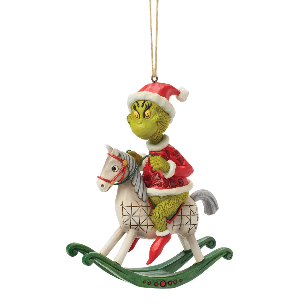 The Grinch on Rocking Horse Hanging Ornament