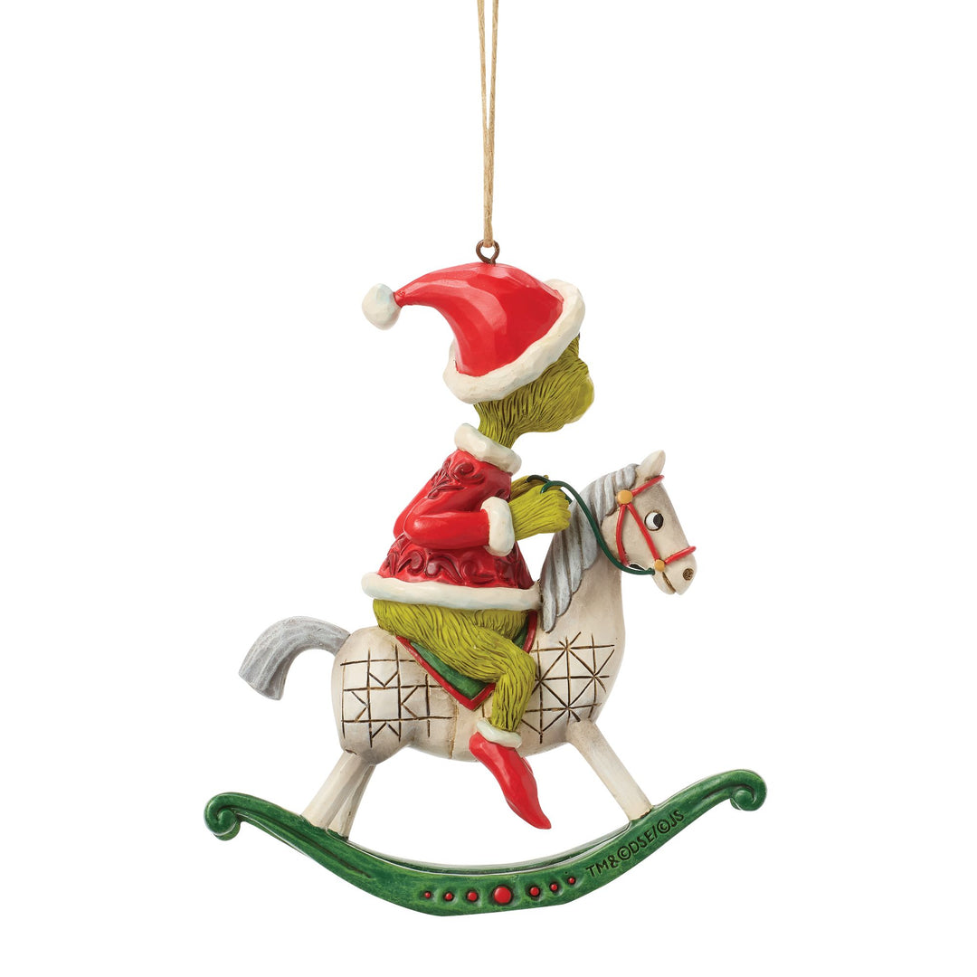 The Grinch on Rocking Horse Hanging Ornament