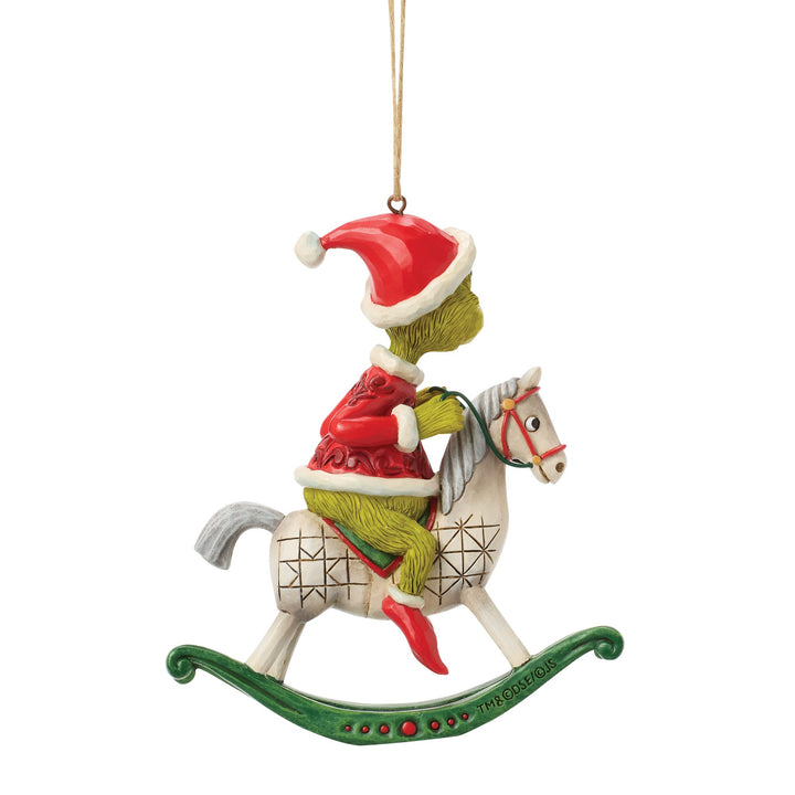 The Grinch on Rocking Horse Hanging Ornament