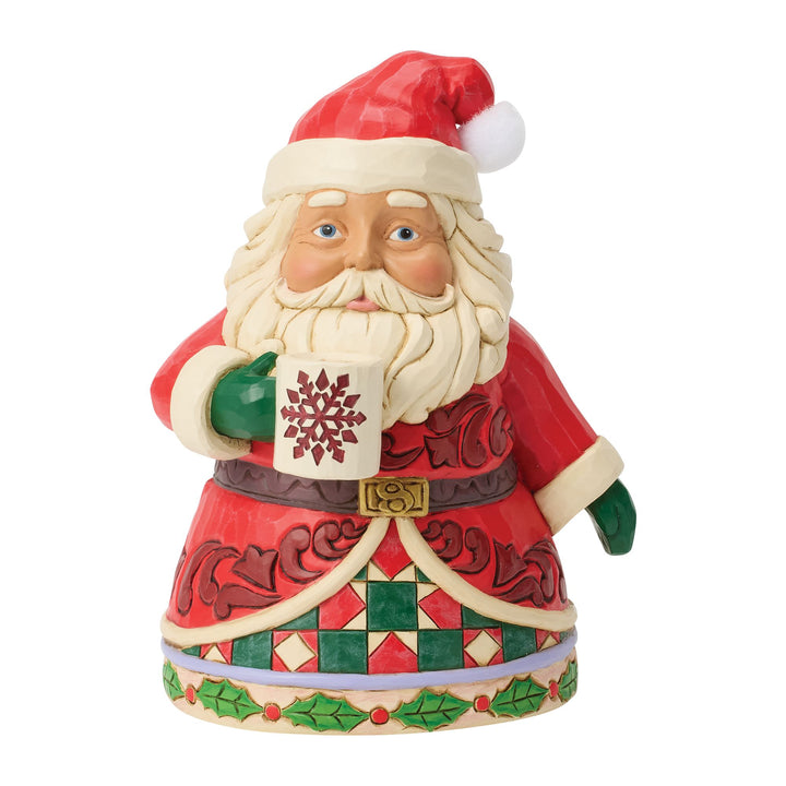 Santa Drinking Hot Cocoa