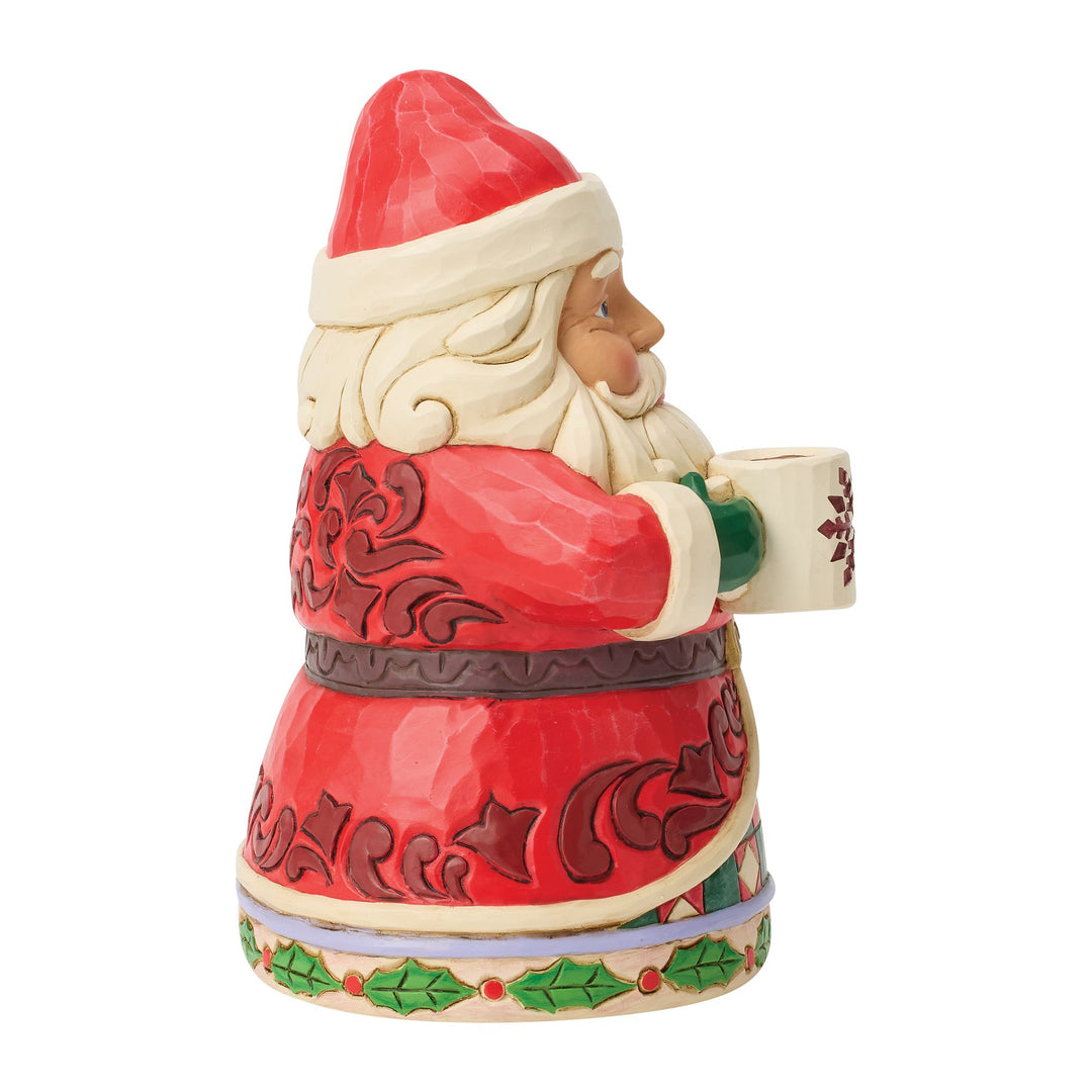 Santa Drinking Hot Cocoa