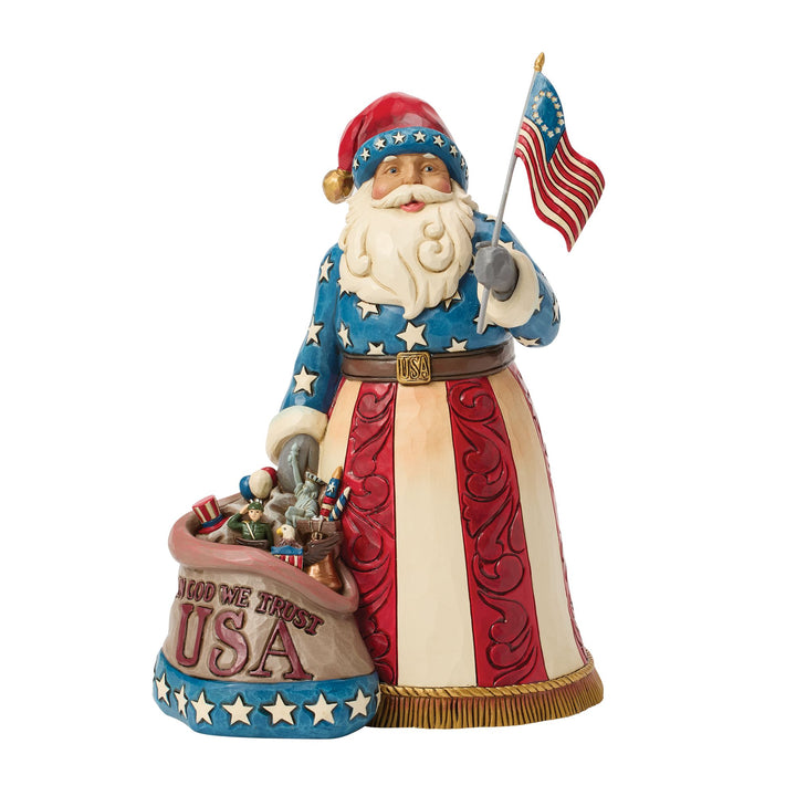 USA Patriot Santa with Flag