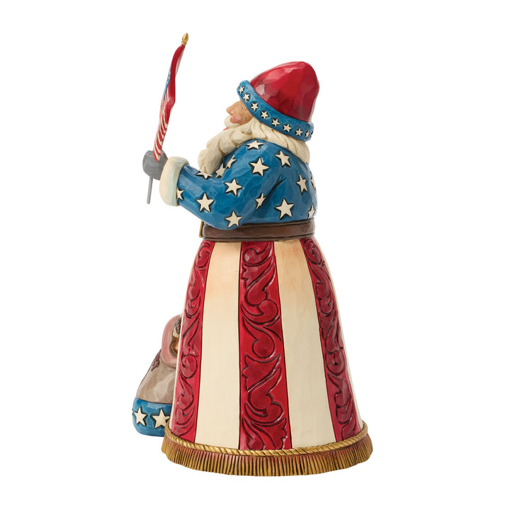 USA Patriot Santa with Flag