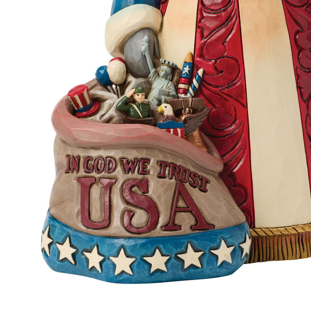 USA Patriot Santa with Flag
