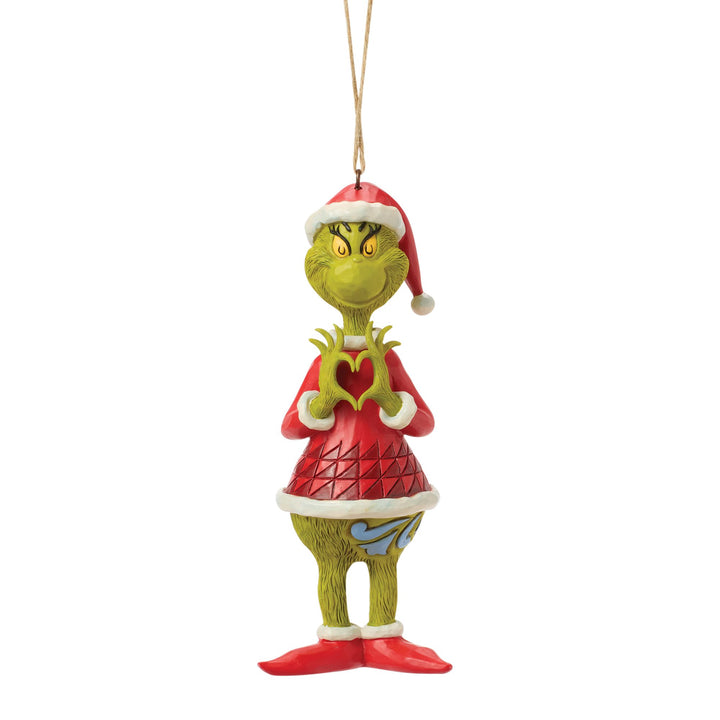 The Grinch with Heart Hands Hanging Ornament