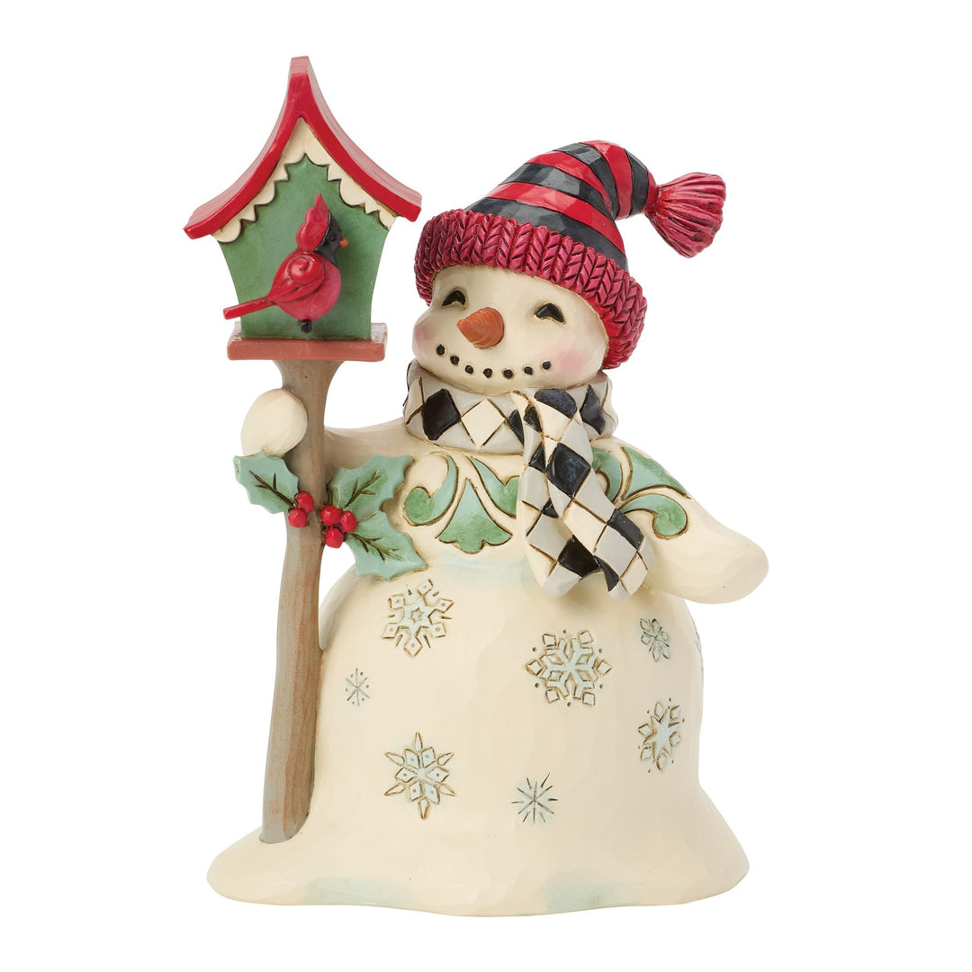 Highland Glen Snowman with Birdhouse