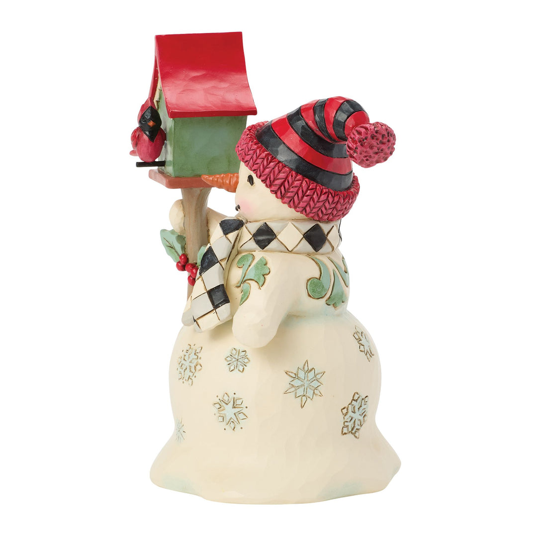 Highland Glen Snowman with Birdhouse