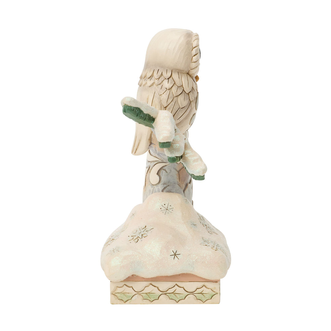 White Woodland Owls in a Tree