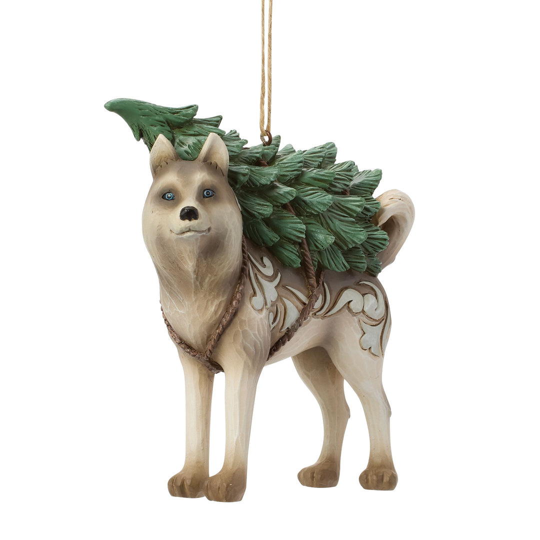 Husky Dog Hanging Ornament