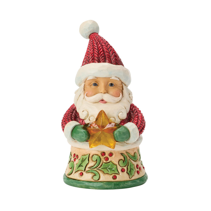 Santa Holding Star Mini Figurine