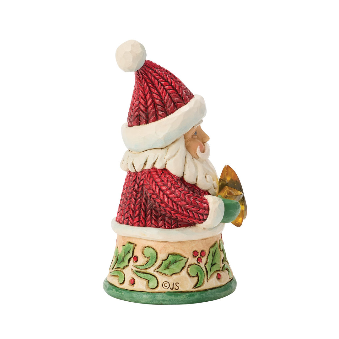 Santa Holding Star Mini Figurine