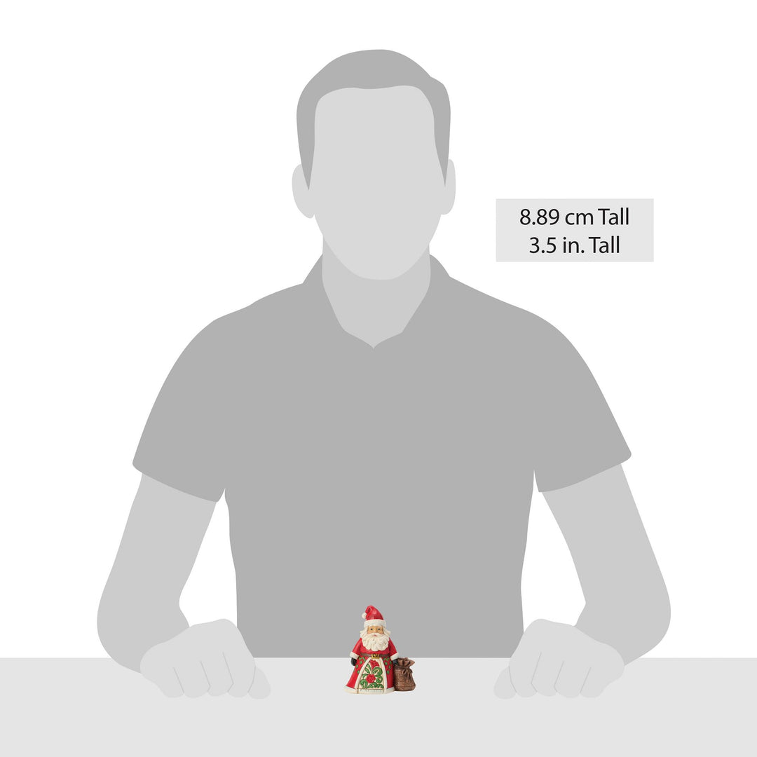 Santa With Toy Bag Mini Figurine