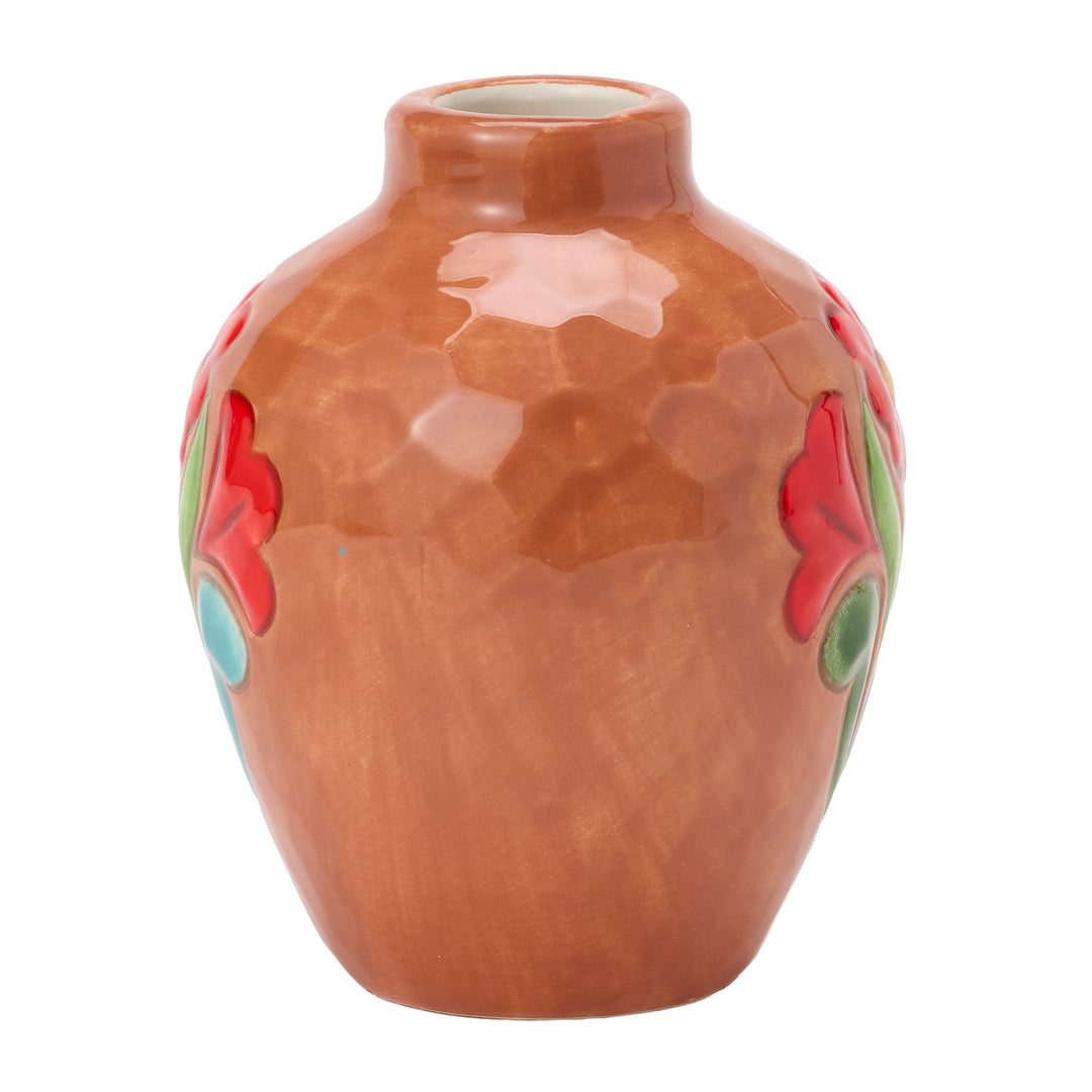 Vase Teracotta with Floral Motif
