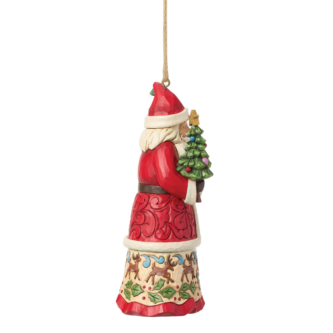 Santa with Gifts Hanging Ornament