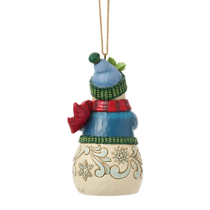 Snowman with Arms Full Hanging Ornament