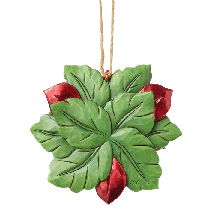 Legend Christmas Poinsettia Hanging Ornament