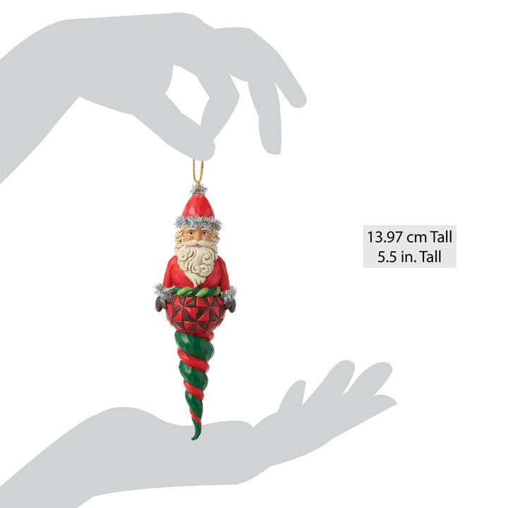 Santa Finial Hanging Ornament