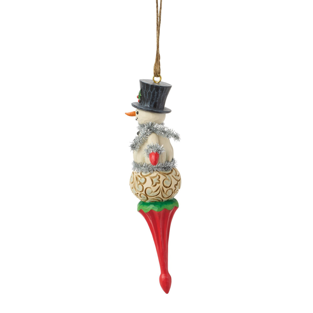 Snowman Finial Hanging Ornament