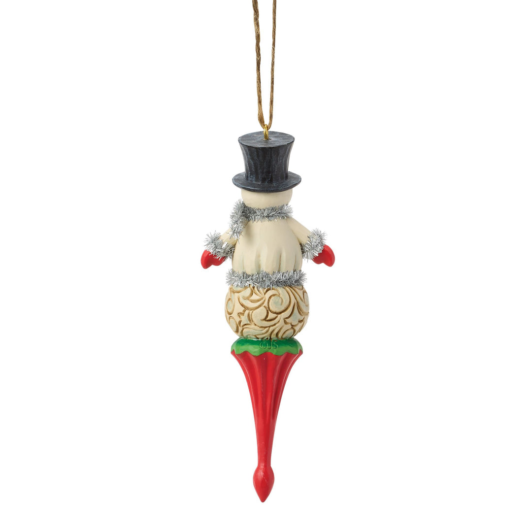 Snowman Finial Hanging Ornament
