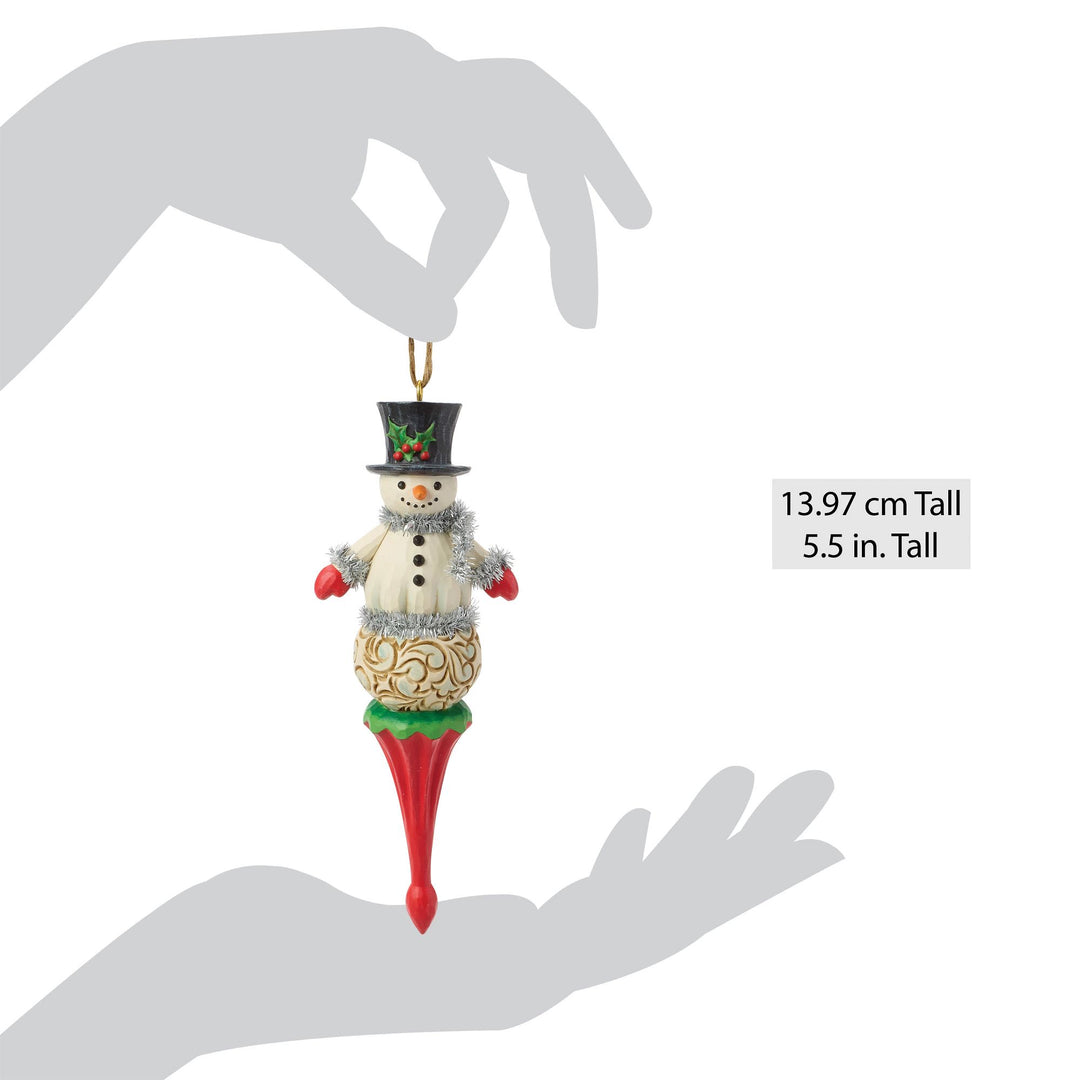Snowman Finial Hanging Ornament