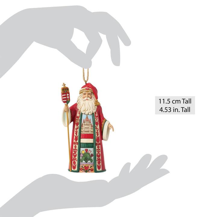Hungary Santa Hanging Ornament