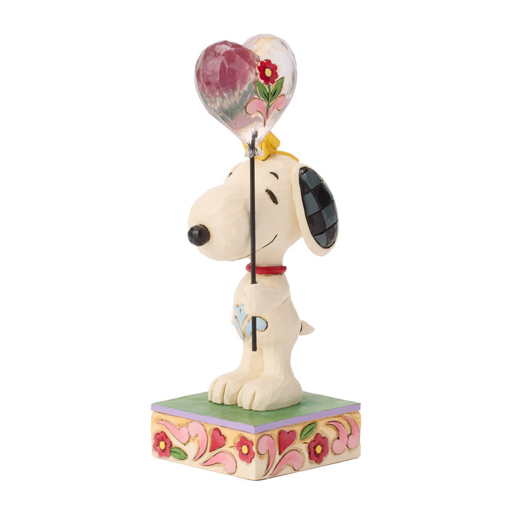Snoopy Heart Balloon Figurine - "You Make My Heart Float"
