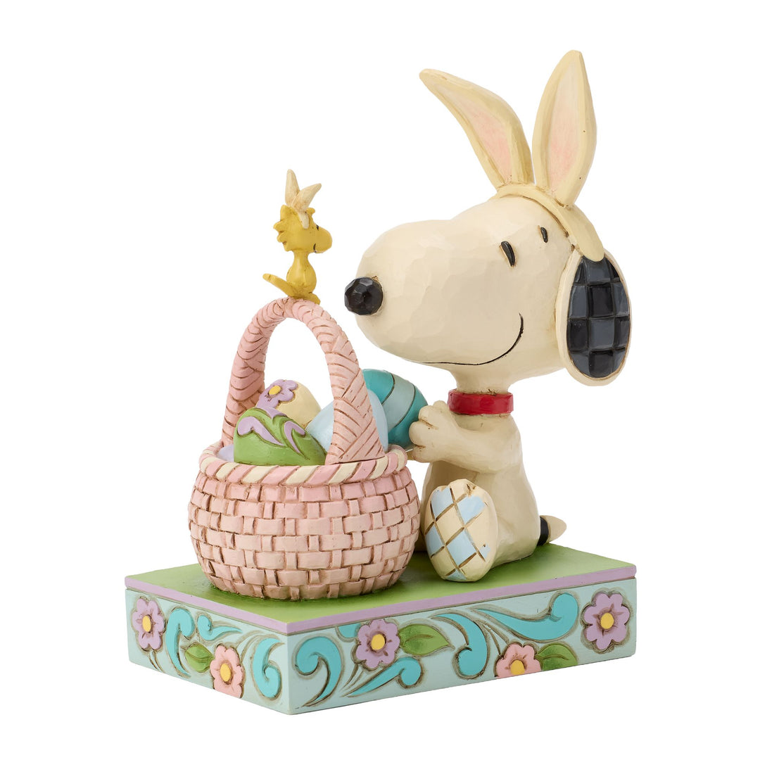Snoopy Basket Eggs Figurine - "Ears to You|"