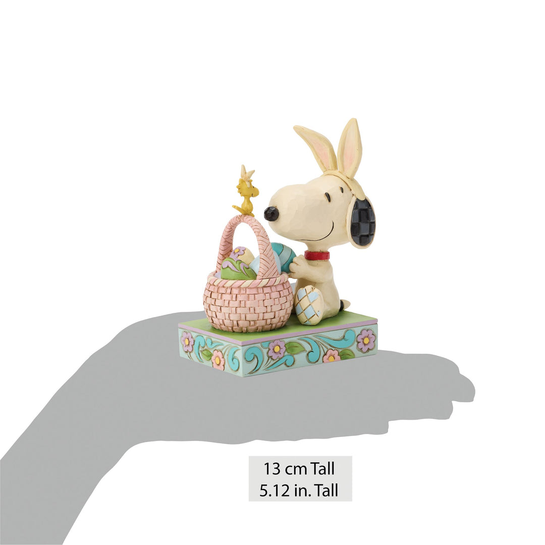 Snoopy Basket Eggs Figurine - "Ears to You|"