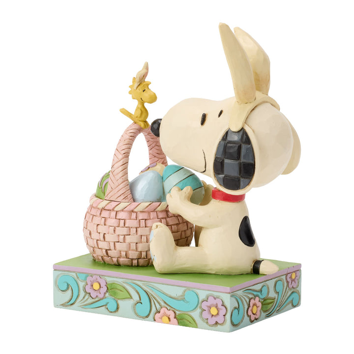 Snoopy Basket Eggs Figurine - "Ears to You|"