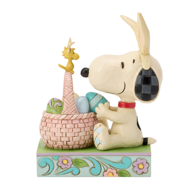 Snoopy Basket Eggs Figurine - "Ears to You|"