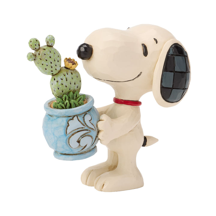 Snoopy With Plant Figurine
