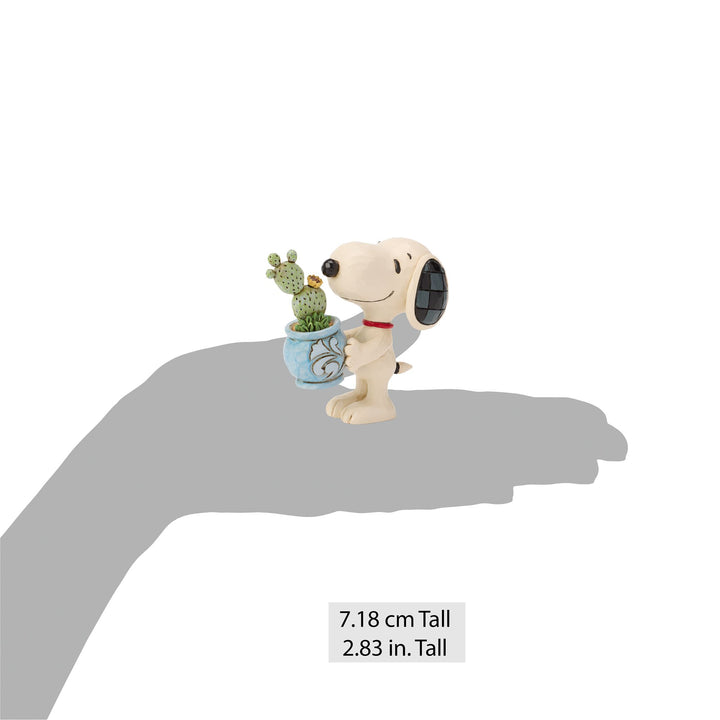 Snoopy With Plant Figurine