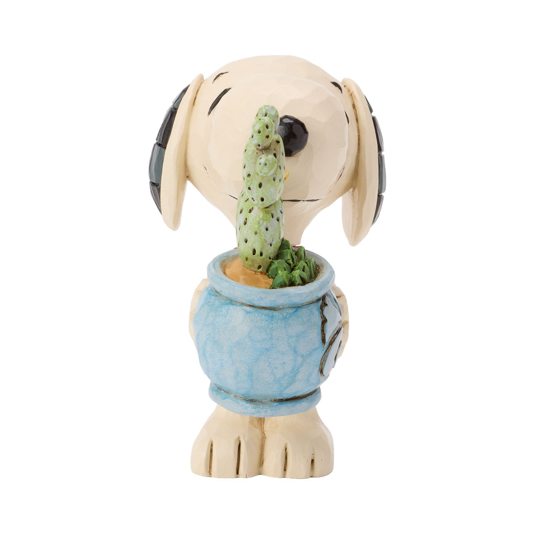 Snoopy With Plant Figurine