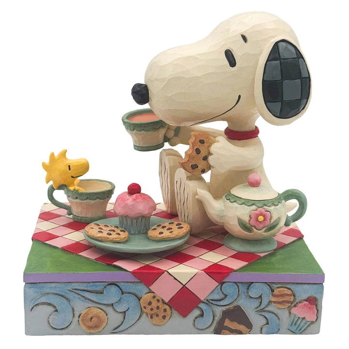 Snoopy Tea And Sweets Figurine - "Brew-tea-ful Afternoon"