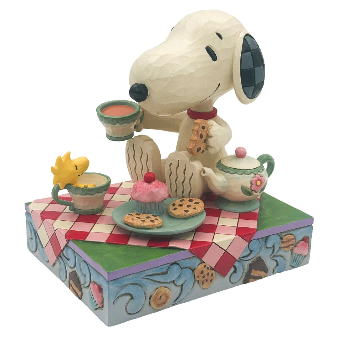 Snoopy Tea And Sweets Figurine - "Brew-tea-ful Afternoon"