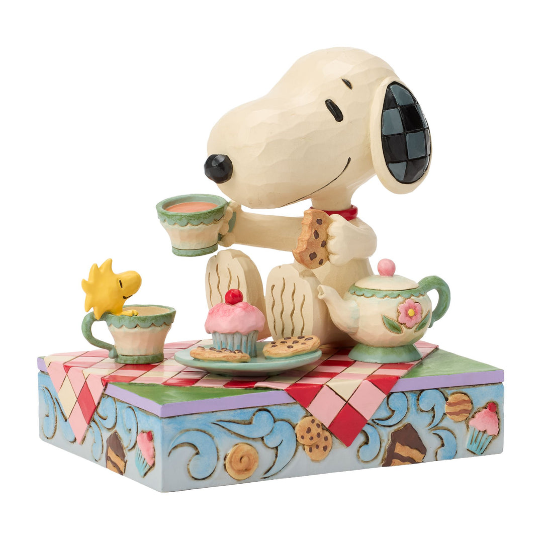 Snoopy Tea And Sweets Figurine - "Brew-tea-ful Afternoon"