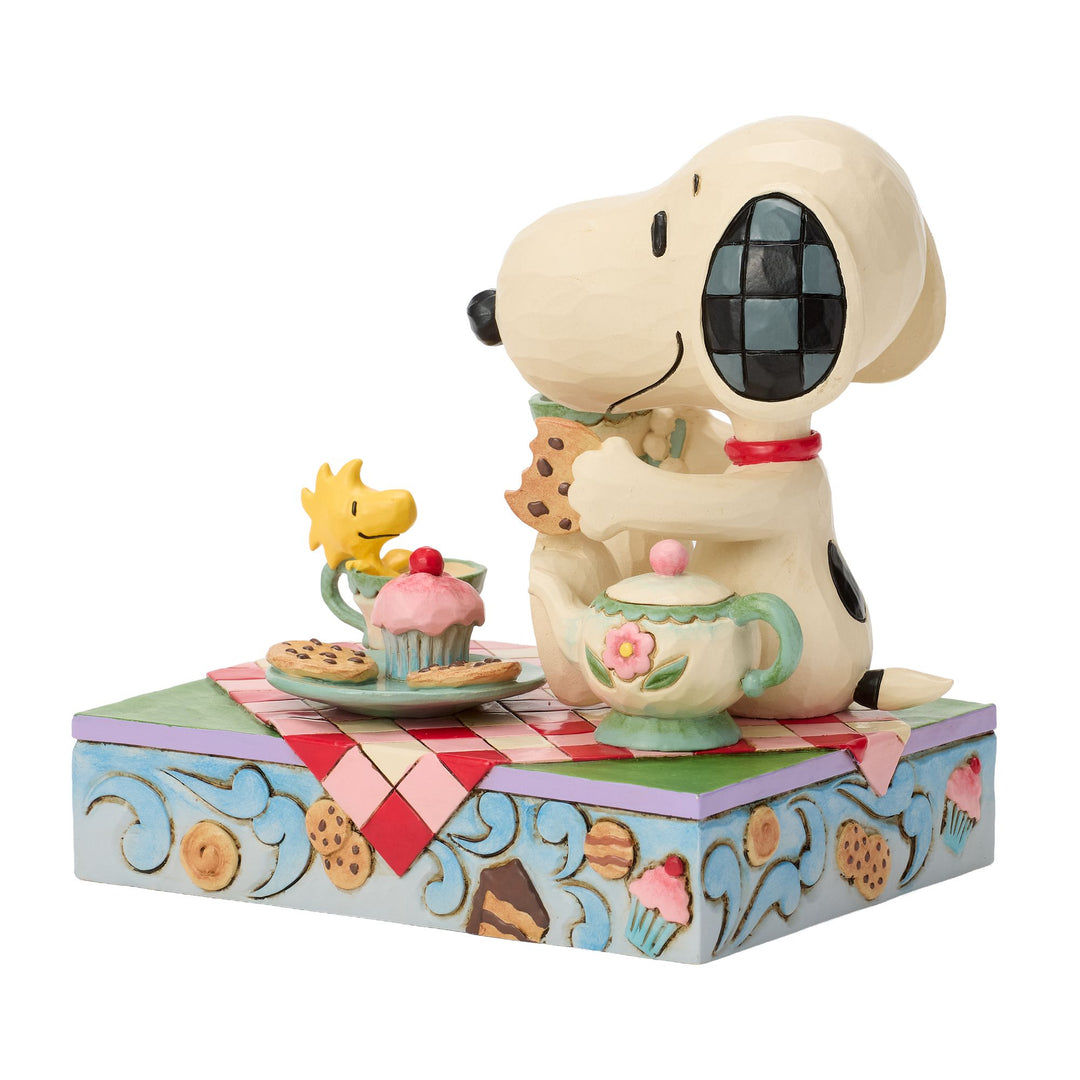 Snoopy Tea And Sweets Figurine - "Brew-tea-ful Afternoon"